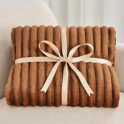 Soft Plush Twin Fleece Blanket Set