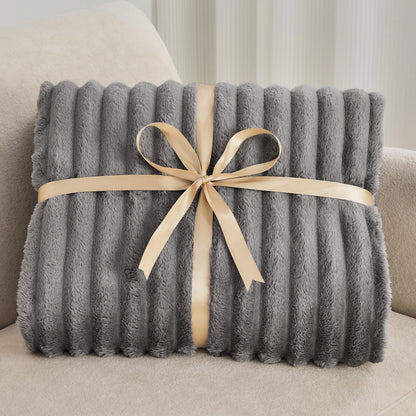 Soft Plush Twin Fleece Blanket Set