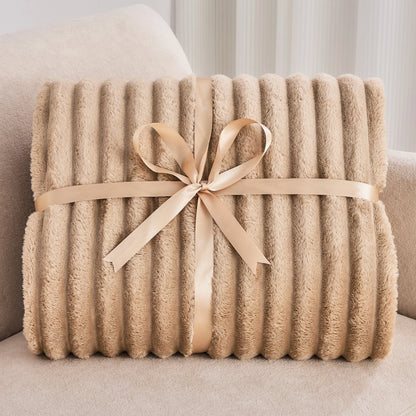 Soft Plush Twin Fleece Blanket Set