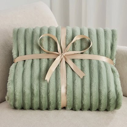 Soft Plush Twin Fleece Blanket Set