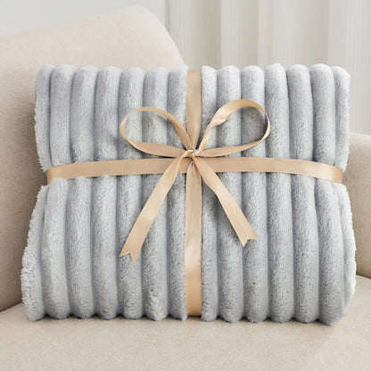 Soft Plush Twin Fleece Blanket Set