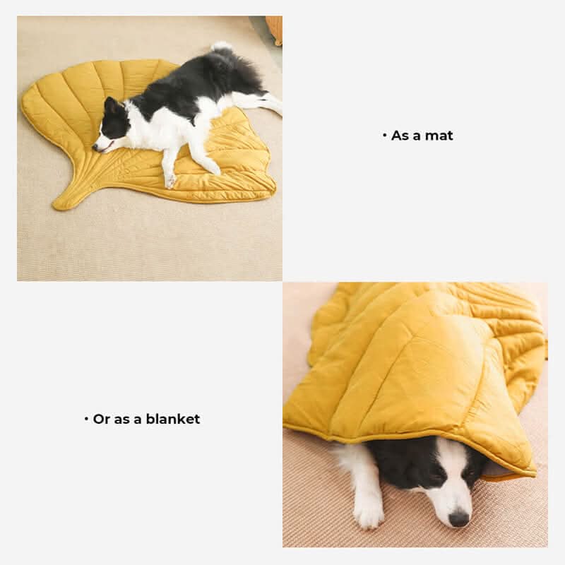 Soft Leaf Shaped Dog Blanket