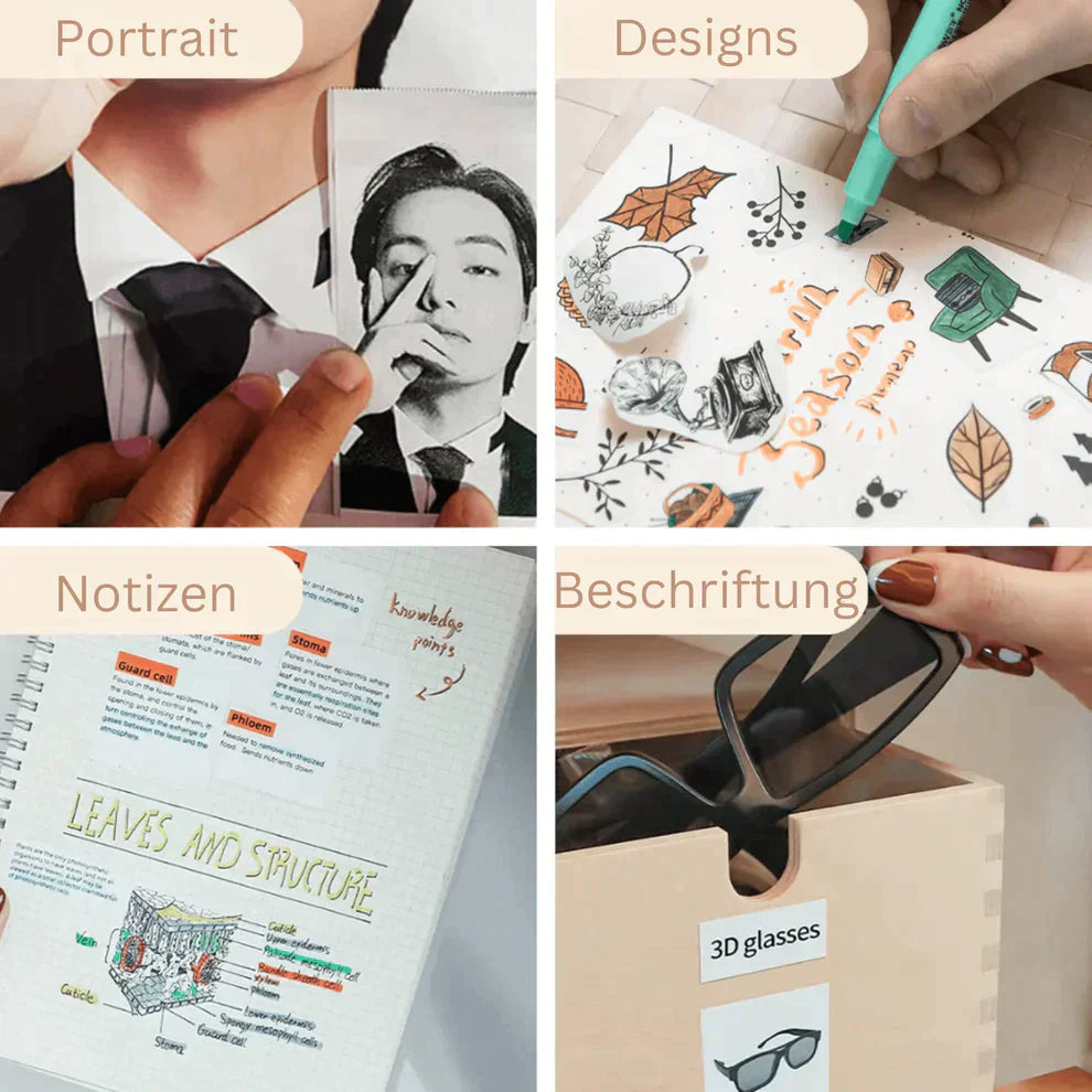 Compact Mobile Photo Printer – Portable Bluetooth Label Printer