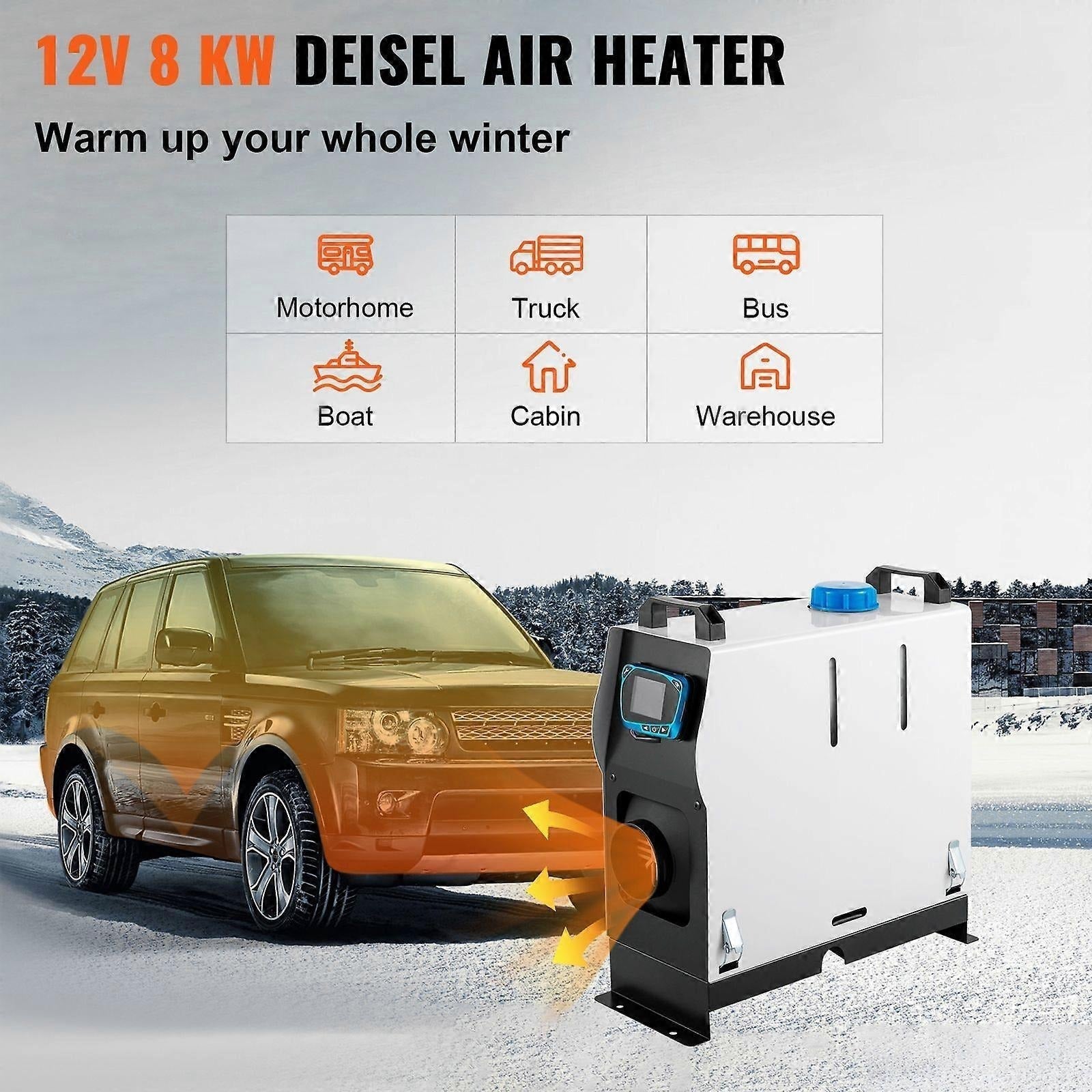 BlazeFlow | Portable Diesel Climate Heater – Durable Metal Body with LCD Display 1