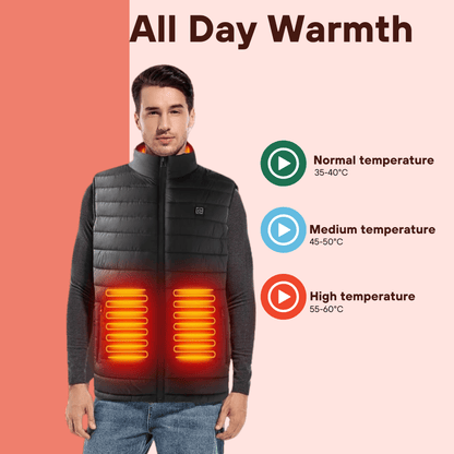 Cozy Heated Gilet - Slim Thermal Body Warmer Jacket