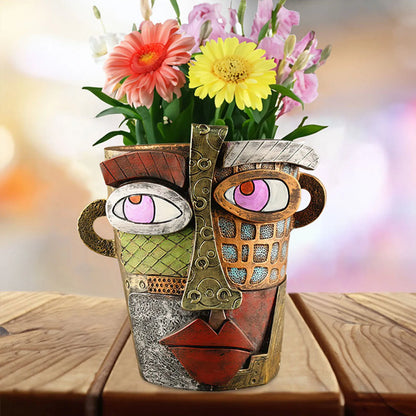 Colorful Ceramic Floral Planter Ornaments - Fesara