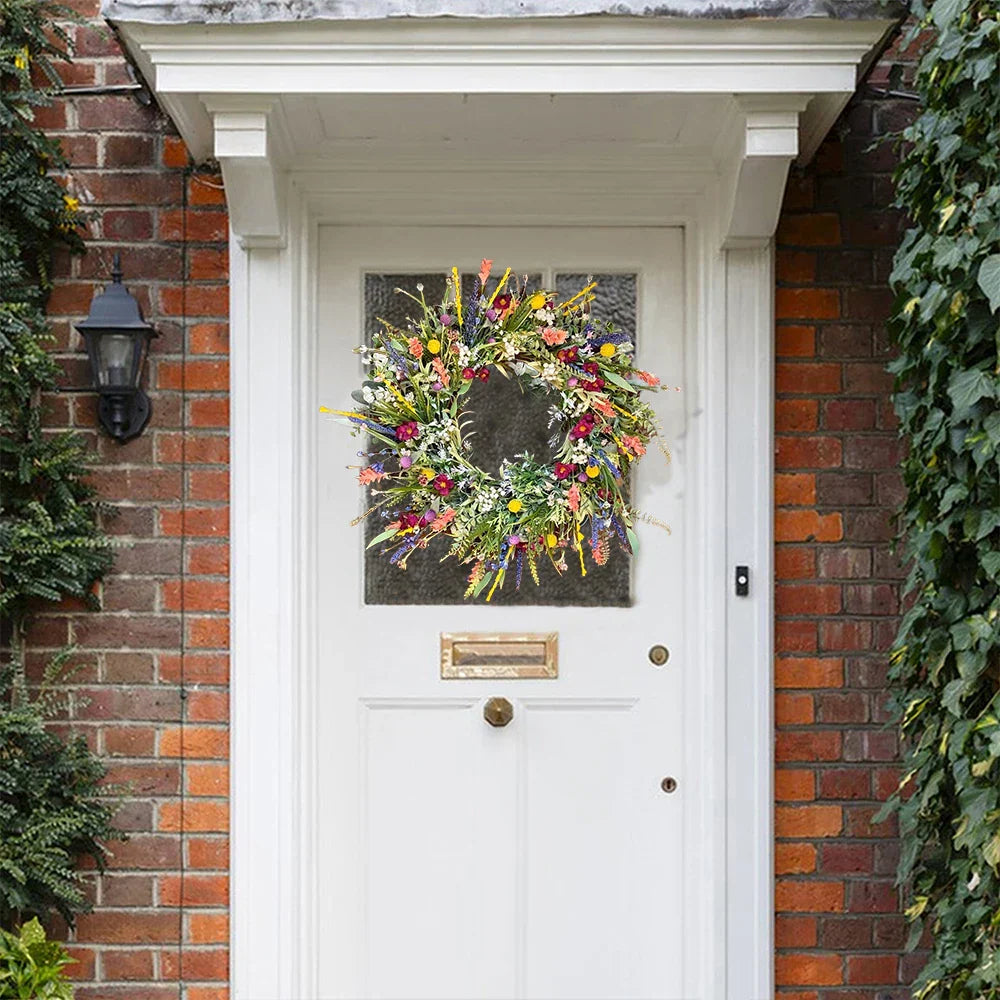 Beautiful Fake Floral Wreath for Home Decor - Fesara