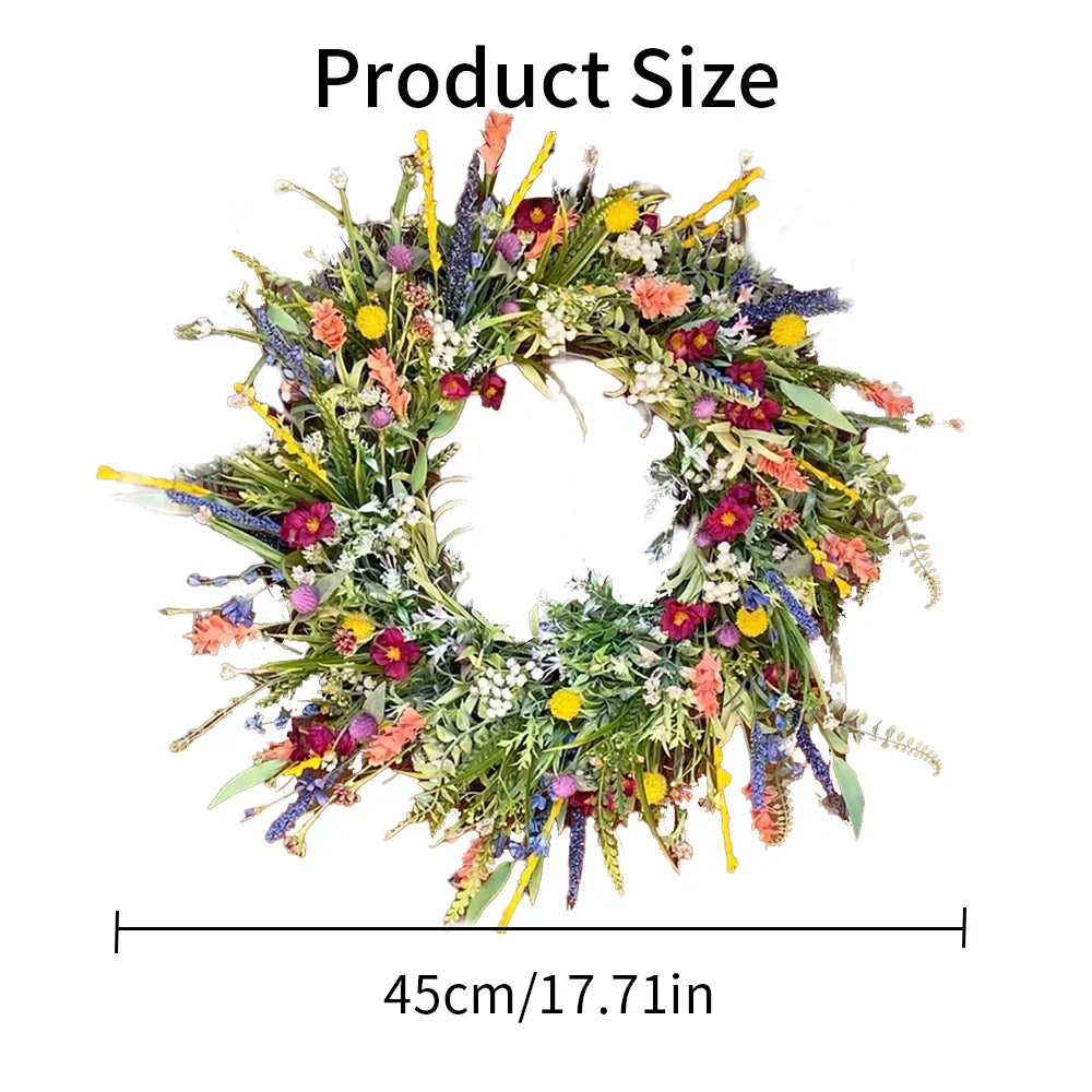 Beautiful Fake Floral Wreath for Home Decor
