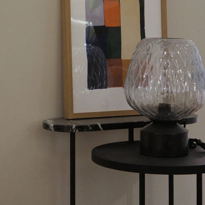 Stylish Table Lamp with Clear Glass Shade