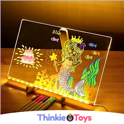 Colorful LED Display Board - Reusable Light Up Sign - Fesara