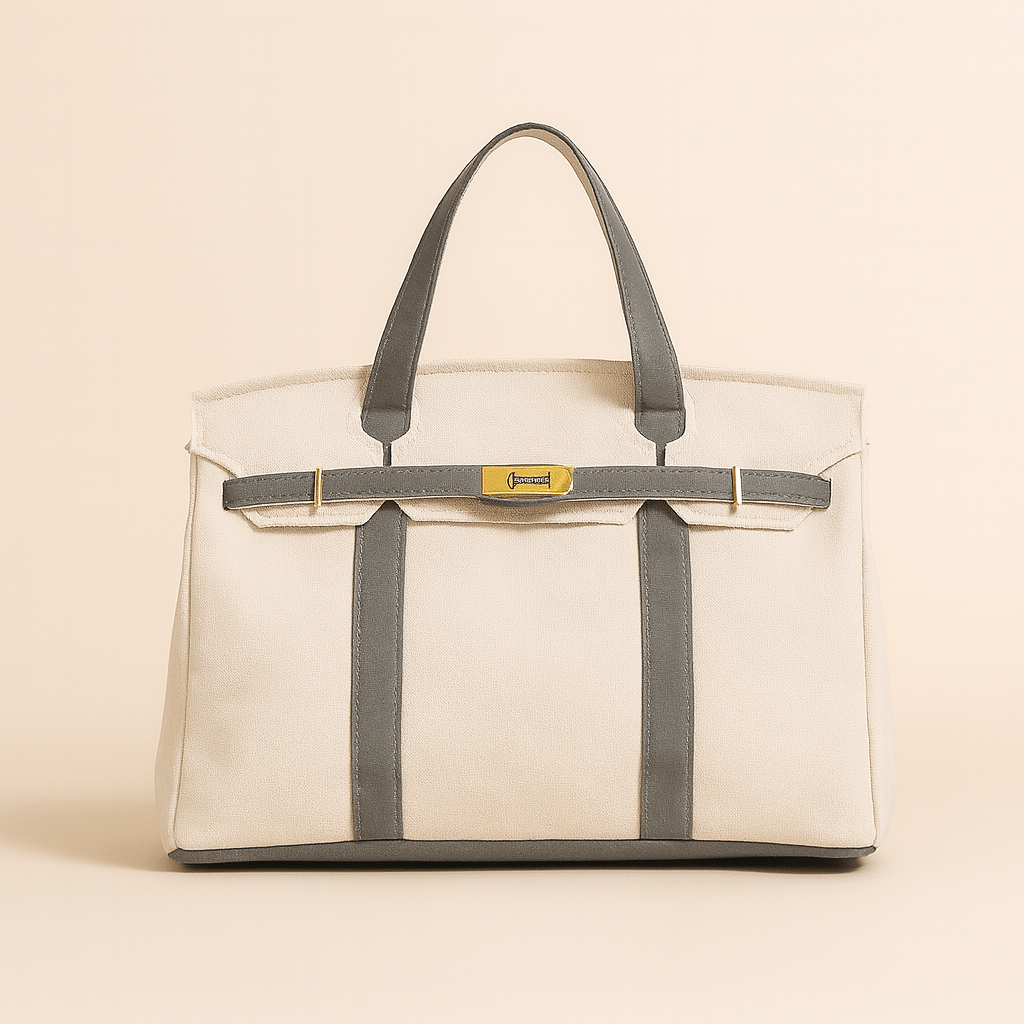 Durable Cotton Tote Bag with Strong Metal Frame