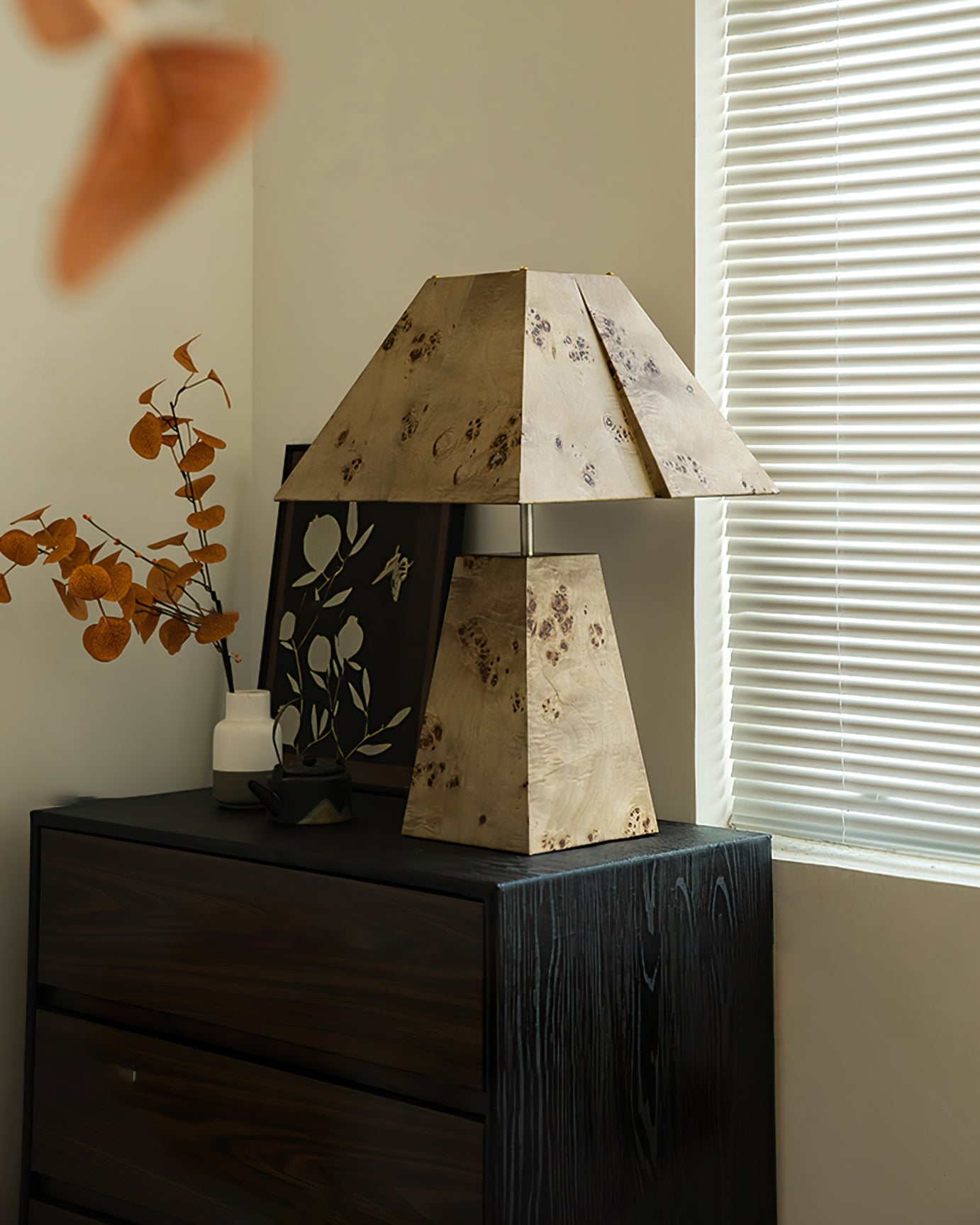 Natural Wood Desk Lamp