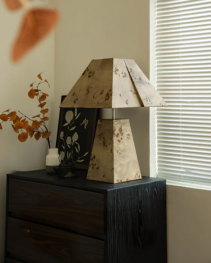 Natural Wood Desk Lamp