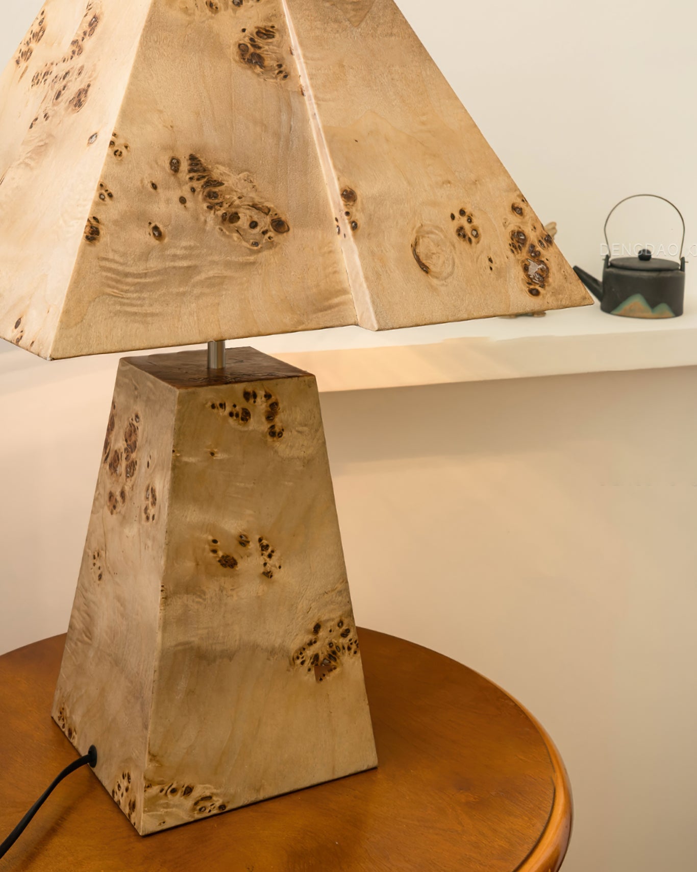 Natural Wood Desk Lamp