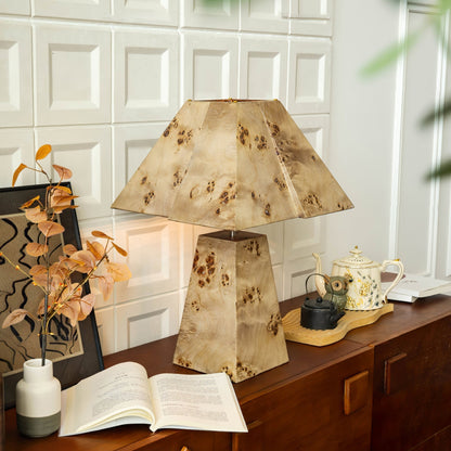 Natural Wood Desk Lamp