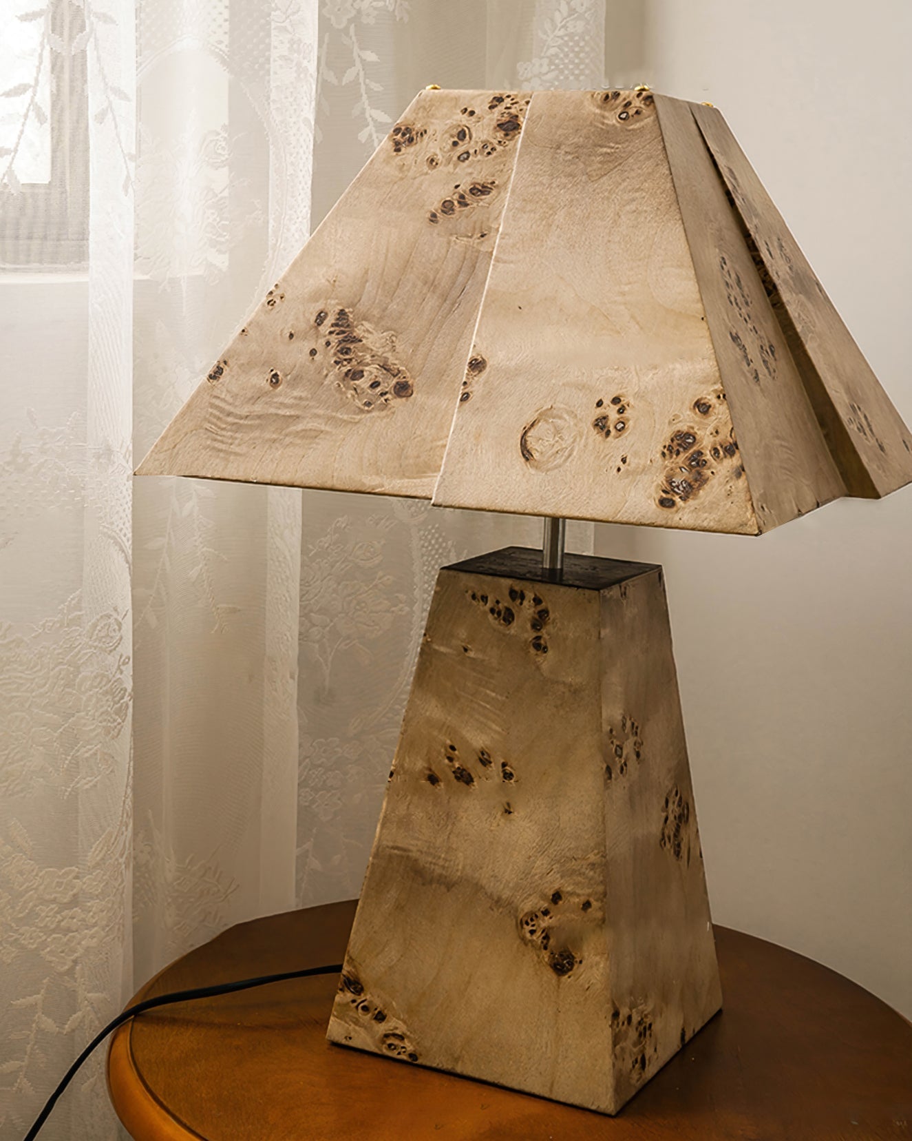 Natural Wood Desk Lamp
