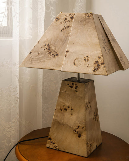 Natural Wood Desk Lamp