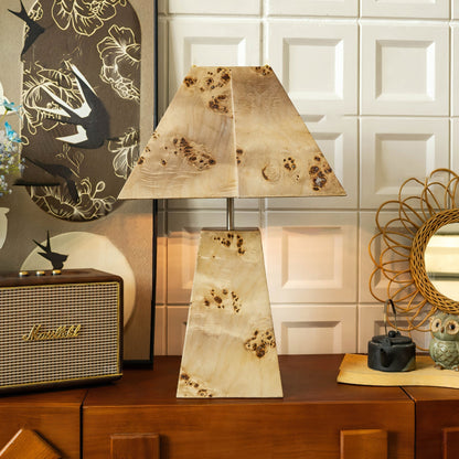 Natural Wood Desk Lamp