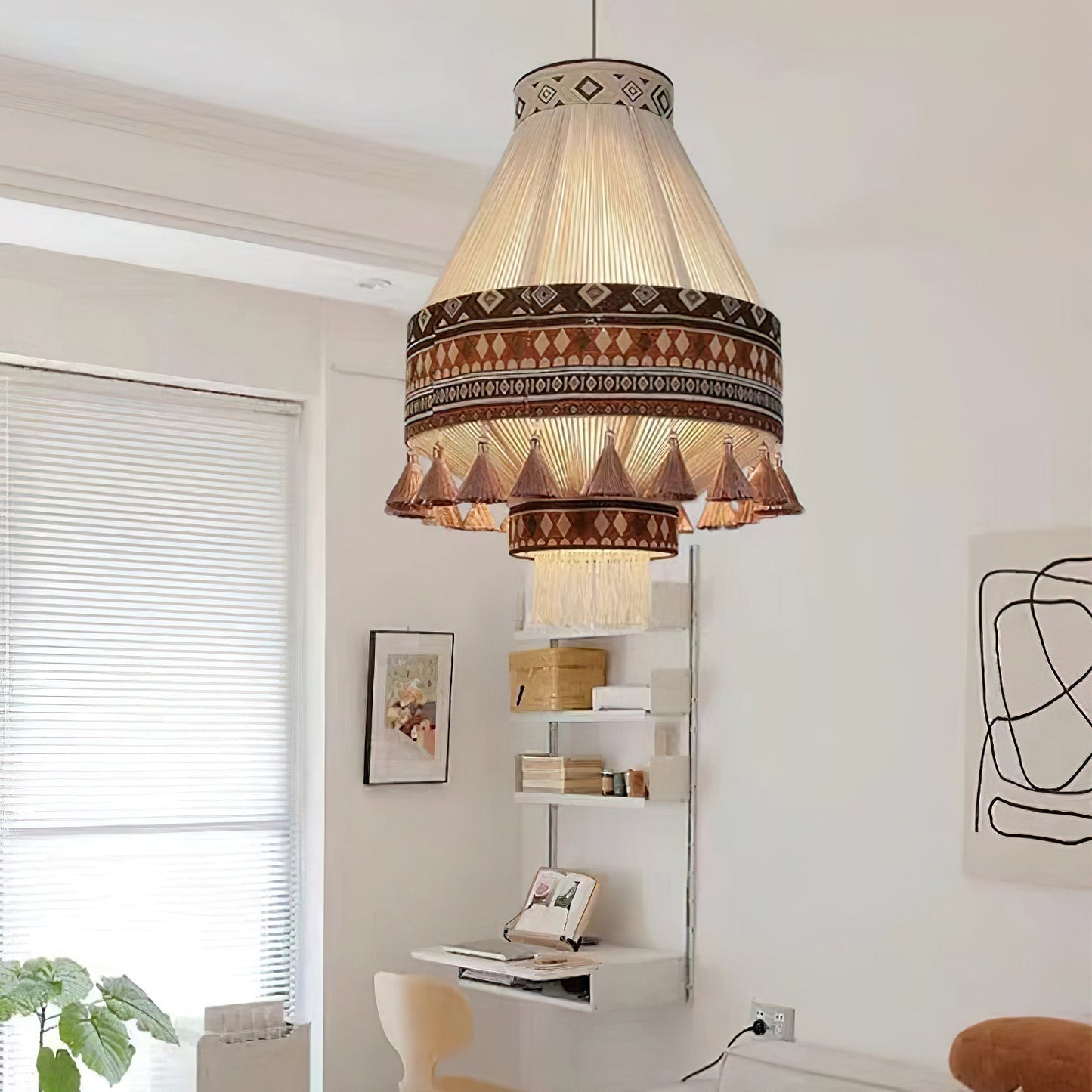 Chic Tassel Pendant Light for Boho Home Decor
