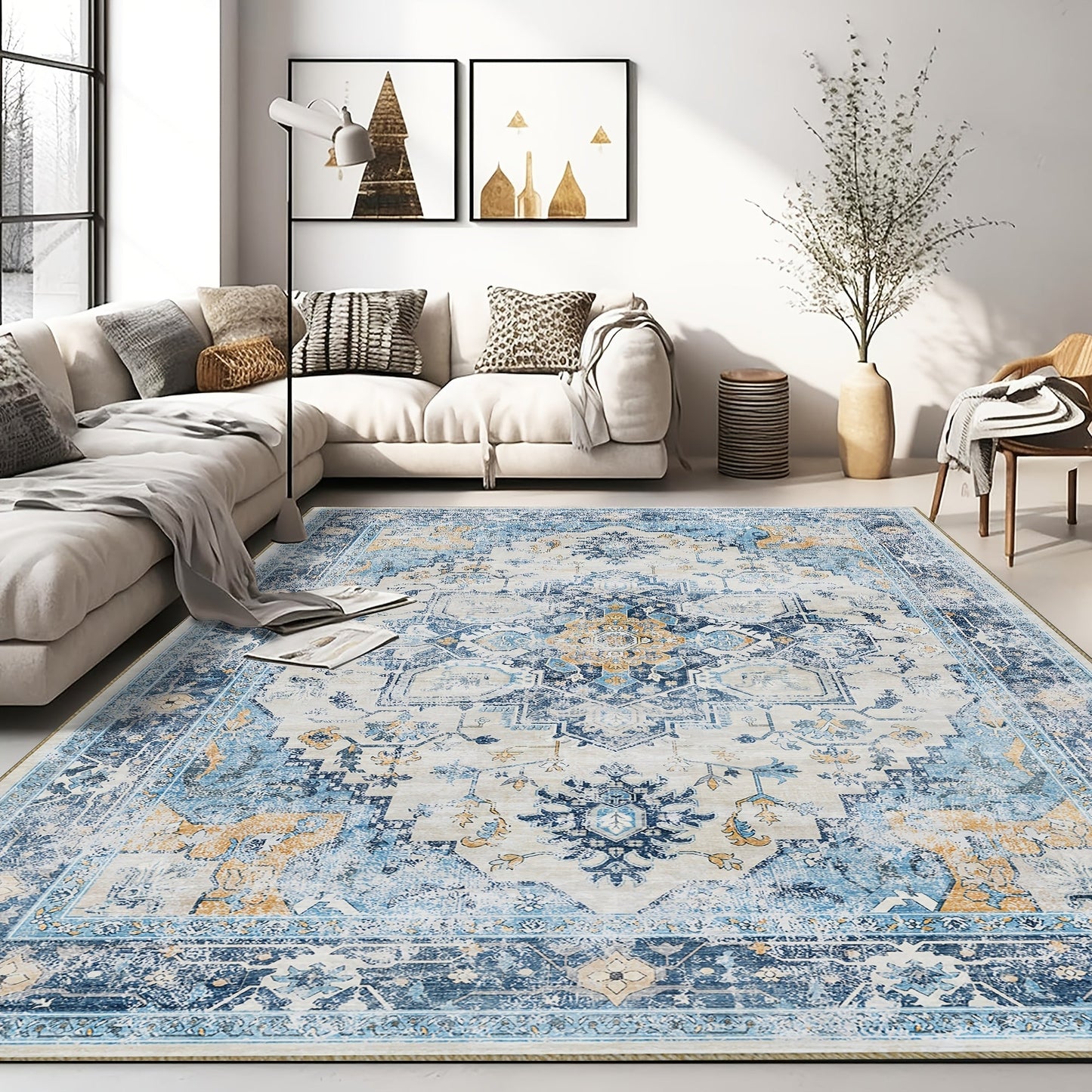 Colorful Tribal Pattern Area Rug