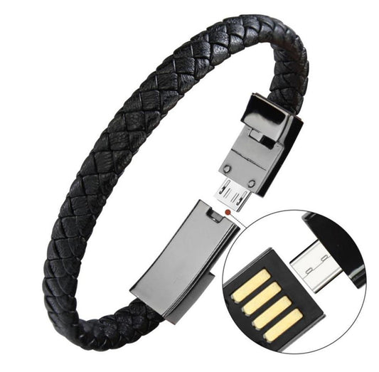 Premium Leather Phone Charging Cable Cord - Fesara