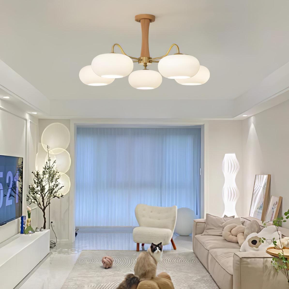 Vintage LED Chandelier Classic Multi Light Fixture