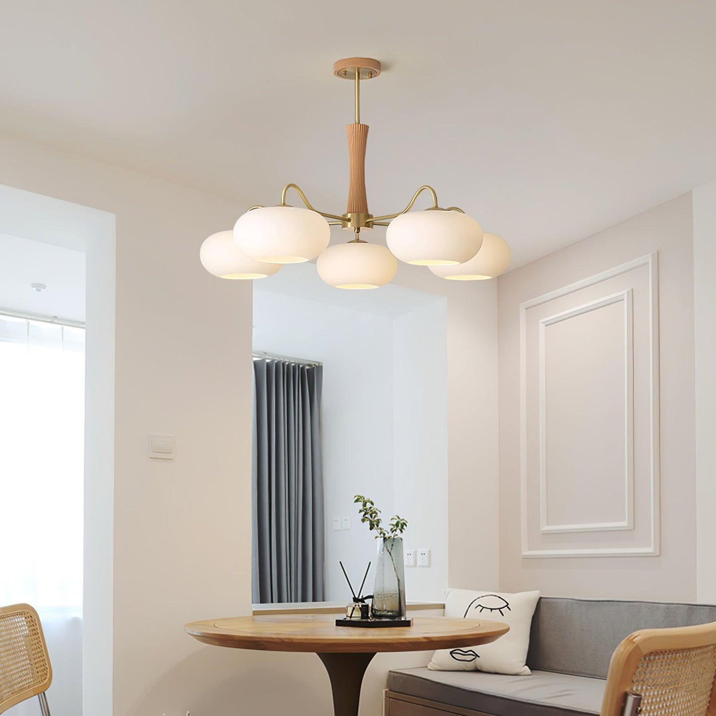 Vintage LED Chandelier Classic Multi Light Fixture