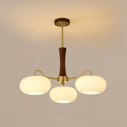 Rustic Orange Glass Pendant Lamp