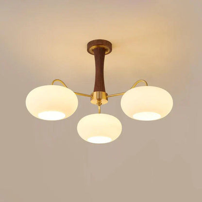 Rustic Orange Glass Pendant Lamp - Fesara
