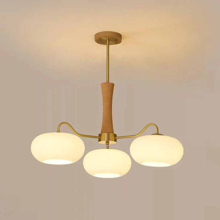 Rustic Orange Glass Pendant Lamp