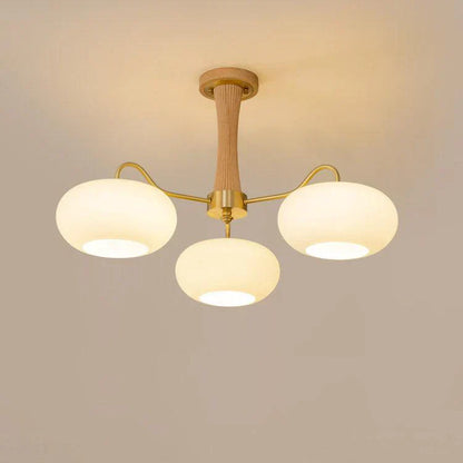 Rustic Orange Glass Pendant Lamp