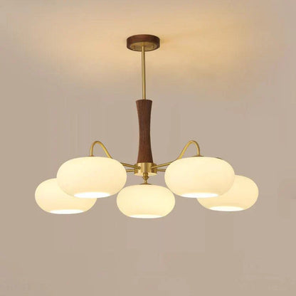 Rustic Orange Glass Pendant Lamp