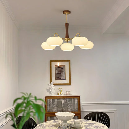 Rustic Orange Glass Pendant Lamp