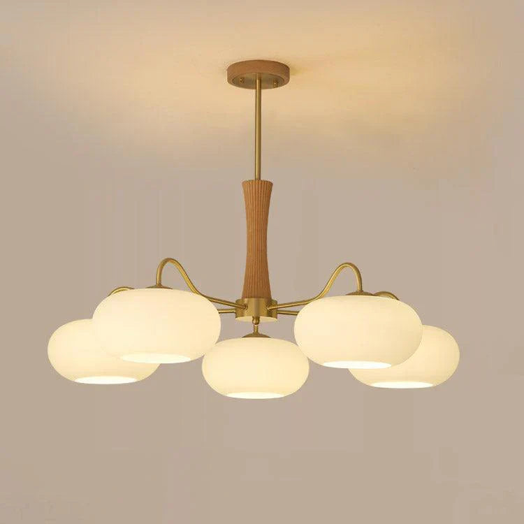Rustic Orange Glass Pendant Lamp