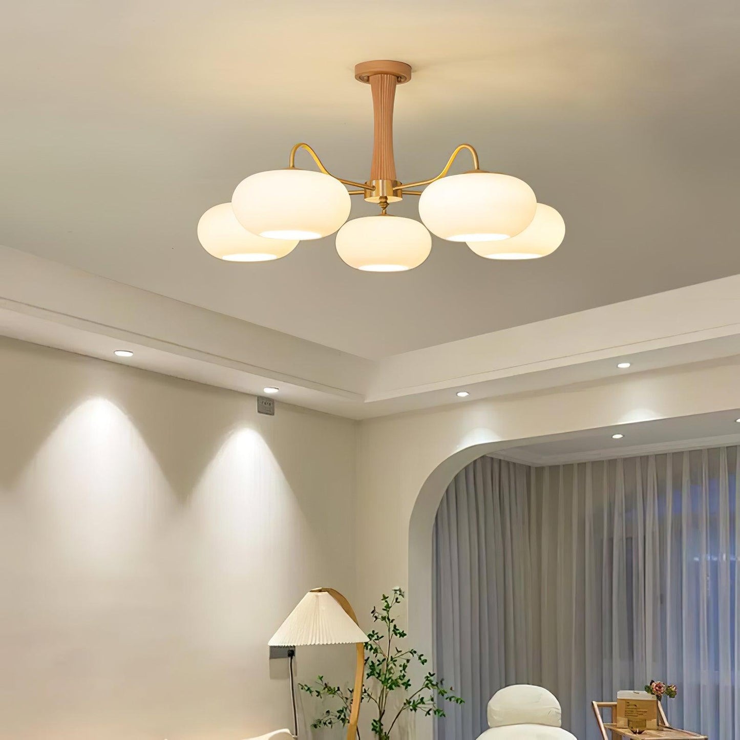 Vintage LED Chandelier Classic Multi Light Fixture