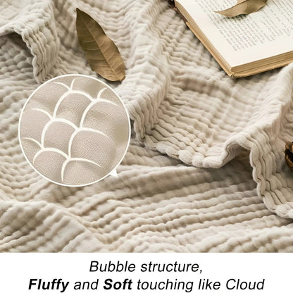Soft Premium Cotton Throw Blanket for All Seasons