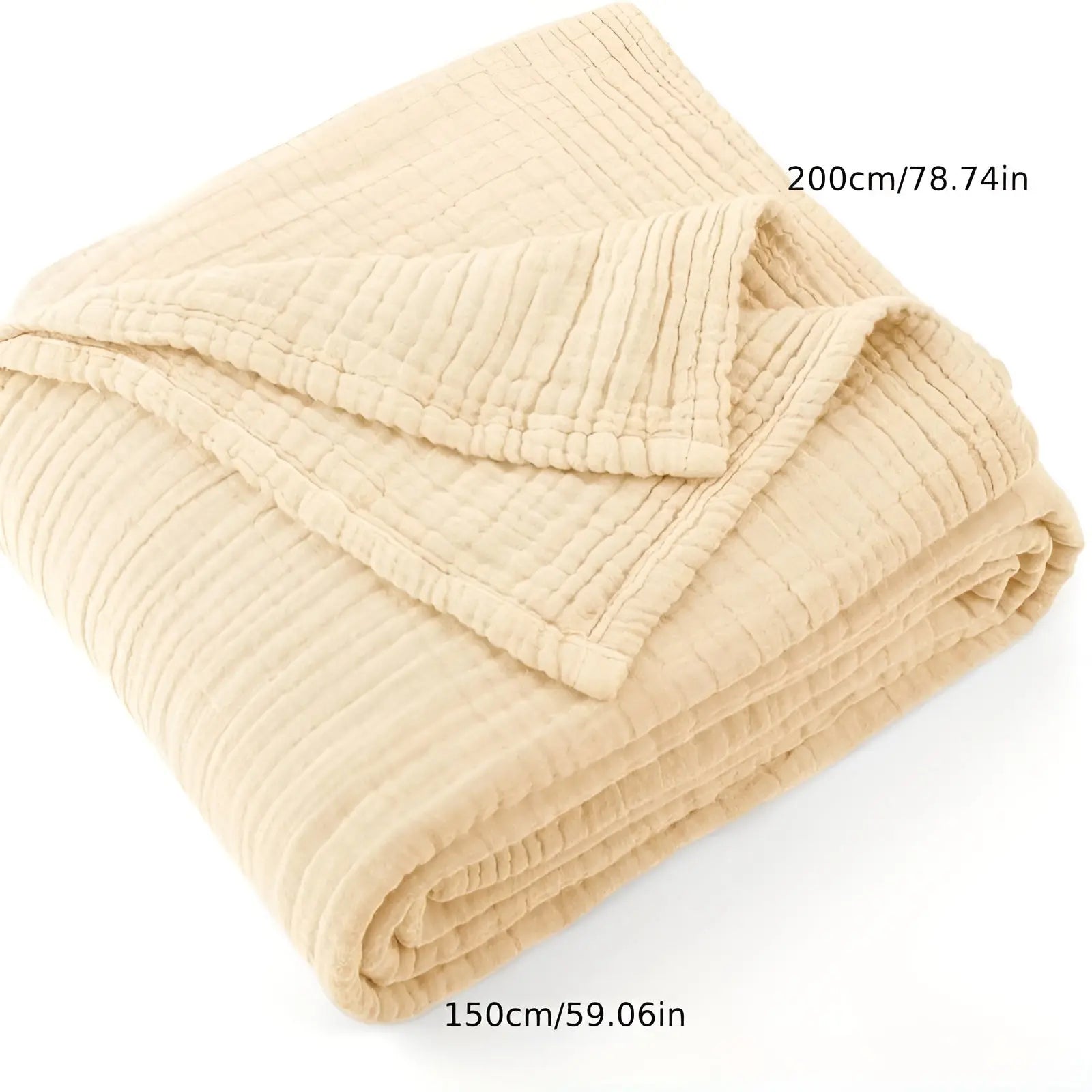 Soft Premium Cotton Throw Blanket for All Seasons - Fesara