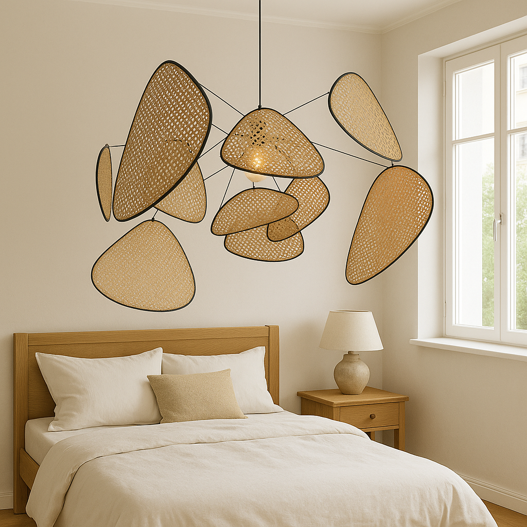 Simple Natural Woven Pendant Light - Fesara