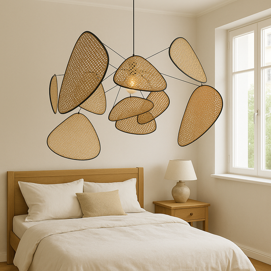 Simple Natural Woven Pendant Light - Fesara