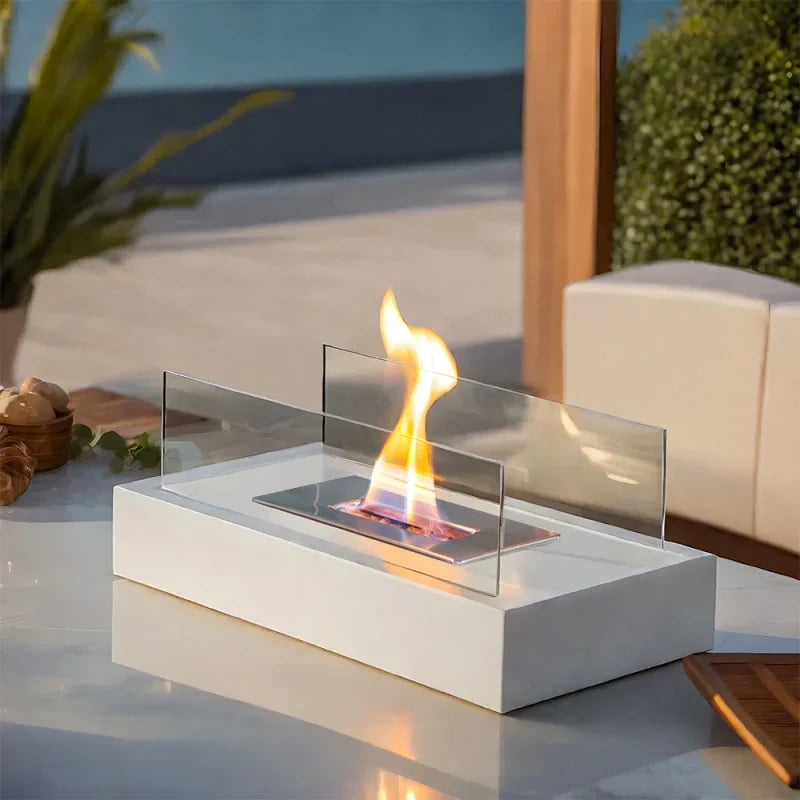 Realistic Flame Portable Table Lamp