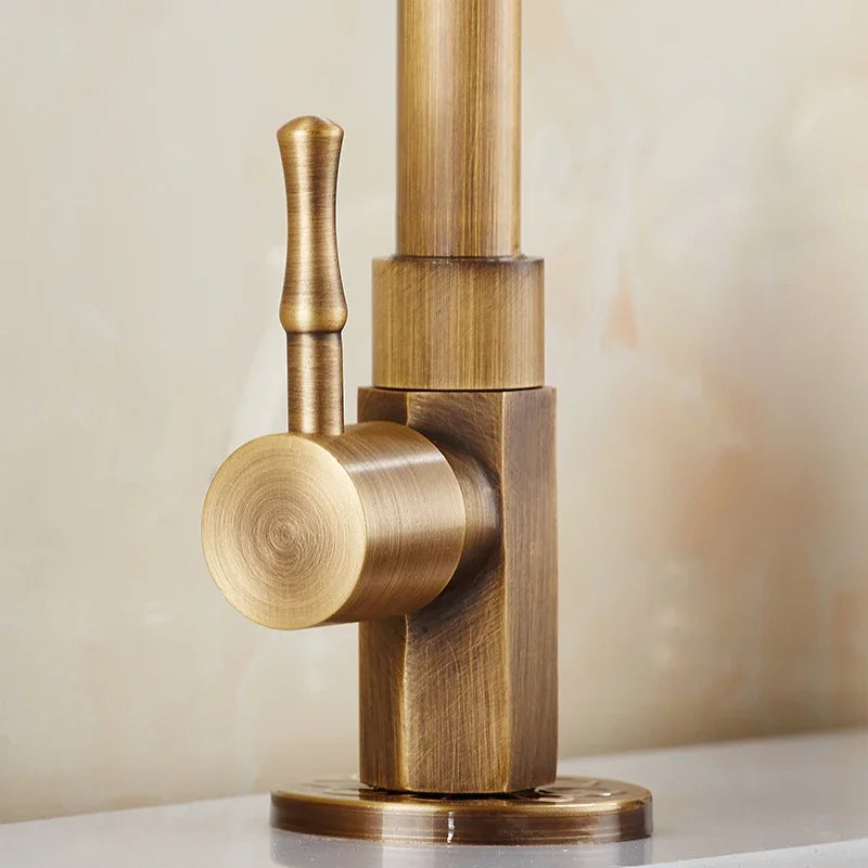 Vintage Style Gooseneck Kitchen Faucet