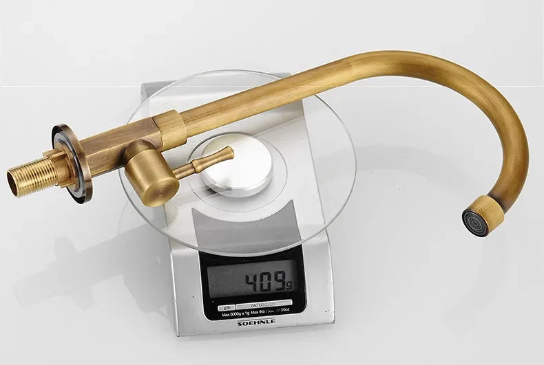 Vintage Style Gooseneck Kitchen Faucet