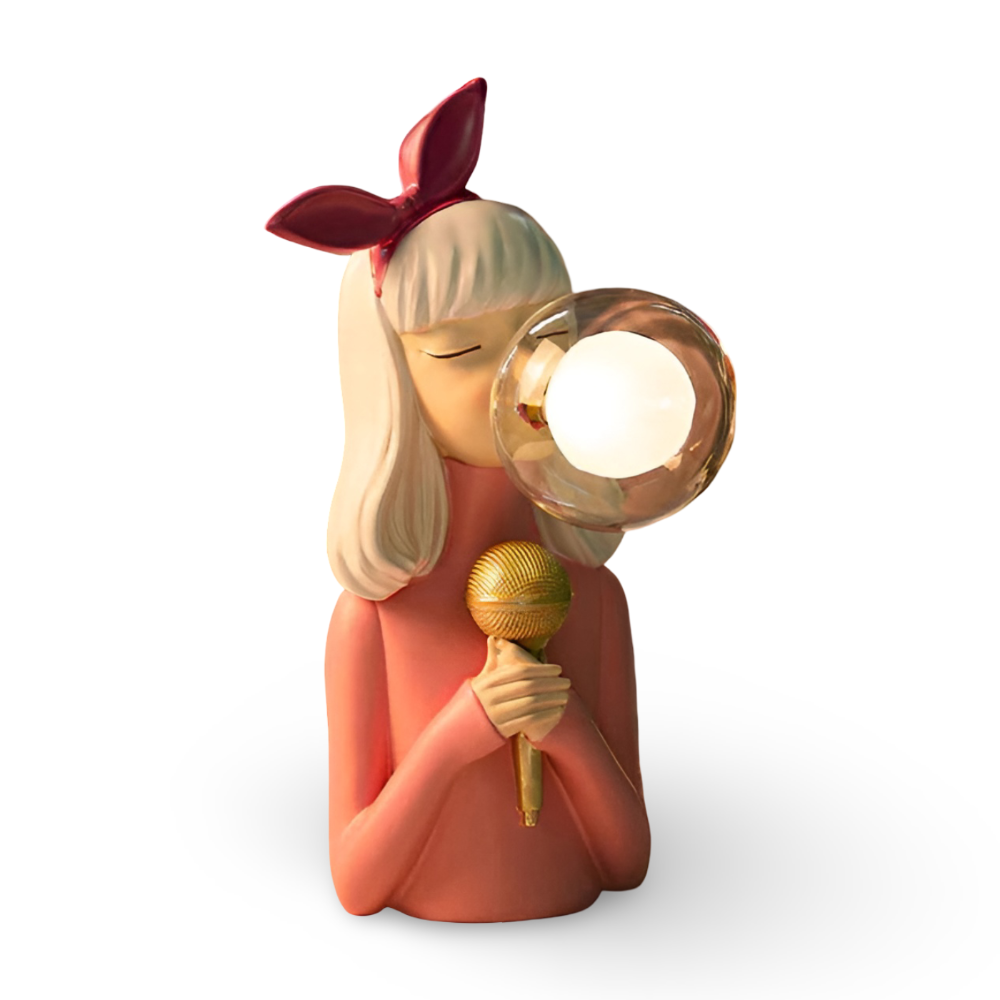 Colorful Girls Table Lamp with Cute Figurine Design