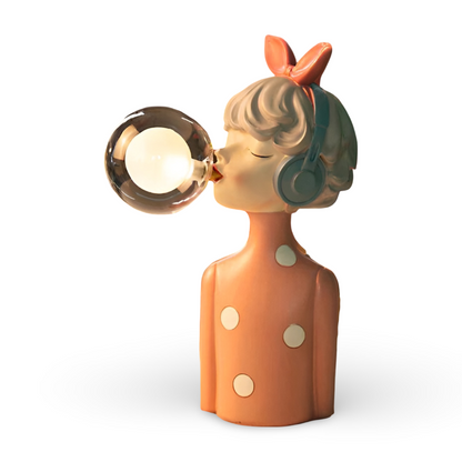 Colorful Girls Table Lamp with Cute Figurine Design
