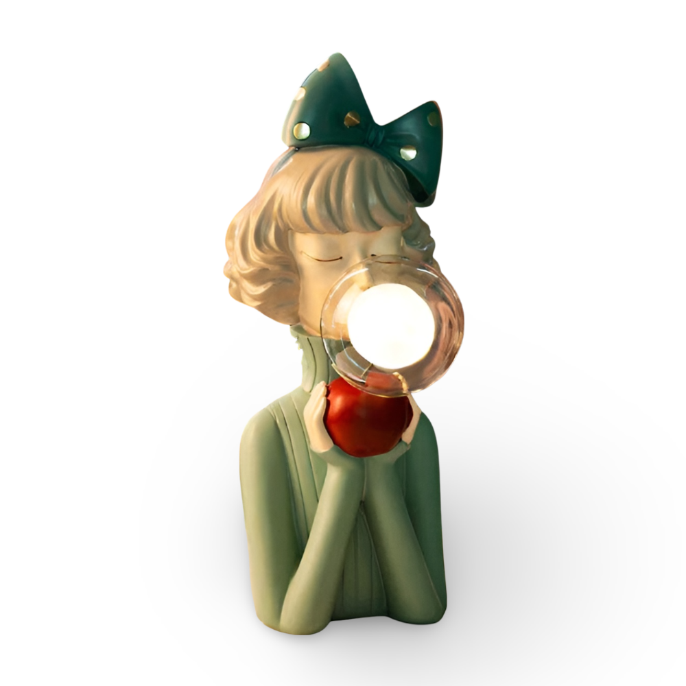 Colorful Girls Table Lamp with Cute Figurine Design