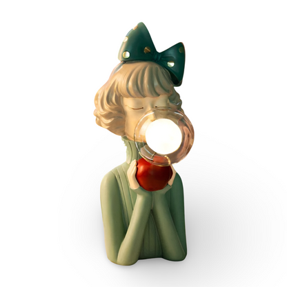 Colorful Girls Table Lamp with Cute Figurine Design