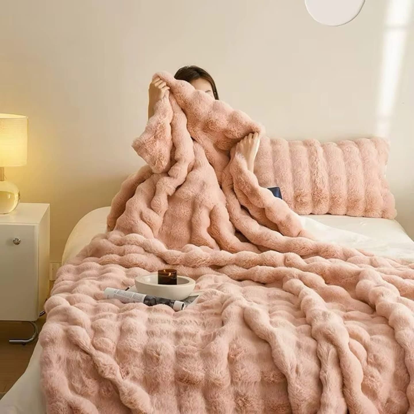 BubbleLux | Cozy Versatile Tie Dye Winter Throw Blanket 1