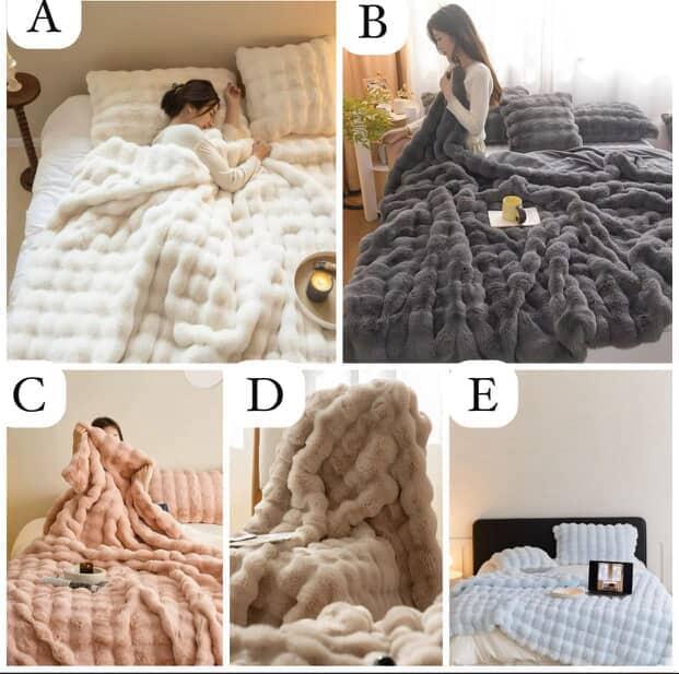 BubbleLux | Cozy Versatile Tie Dye Winter Throw Blanket 2