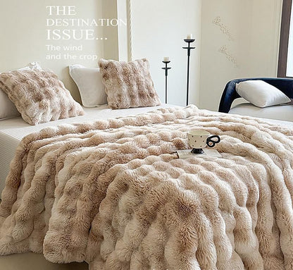 BubbleLux | Cozy Versatile Tie Dye Winter Throw Blanket 3