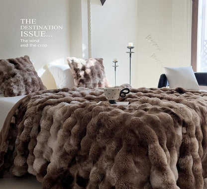 BubbleLux | Cozy Versatile Tie Dye Winter Throw Blanket 5